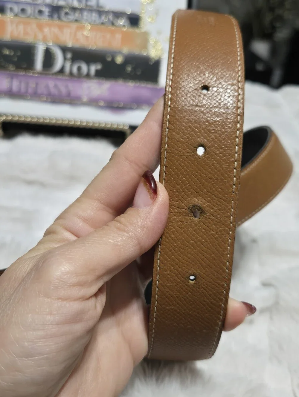HERMES BELT WITH “H” BUCKLE IN GOLD METAL CAMEL SIZE 90/36